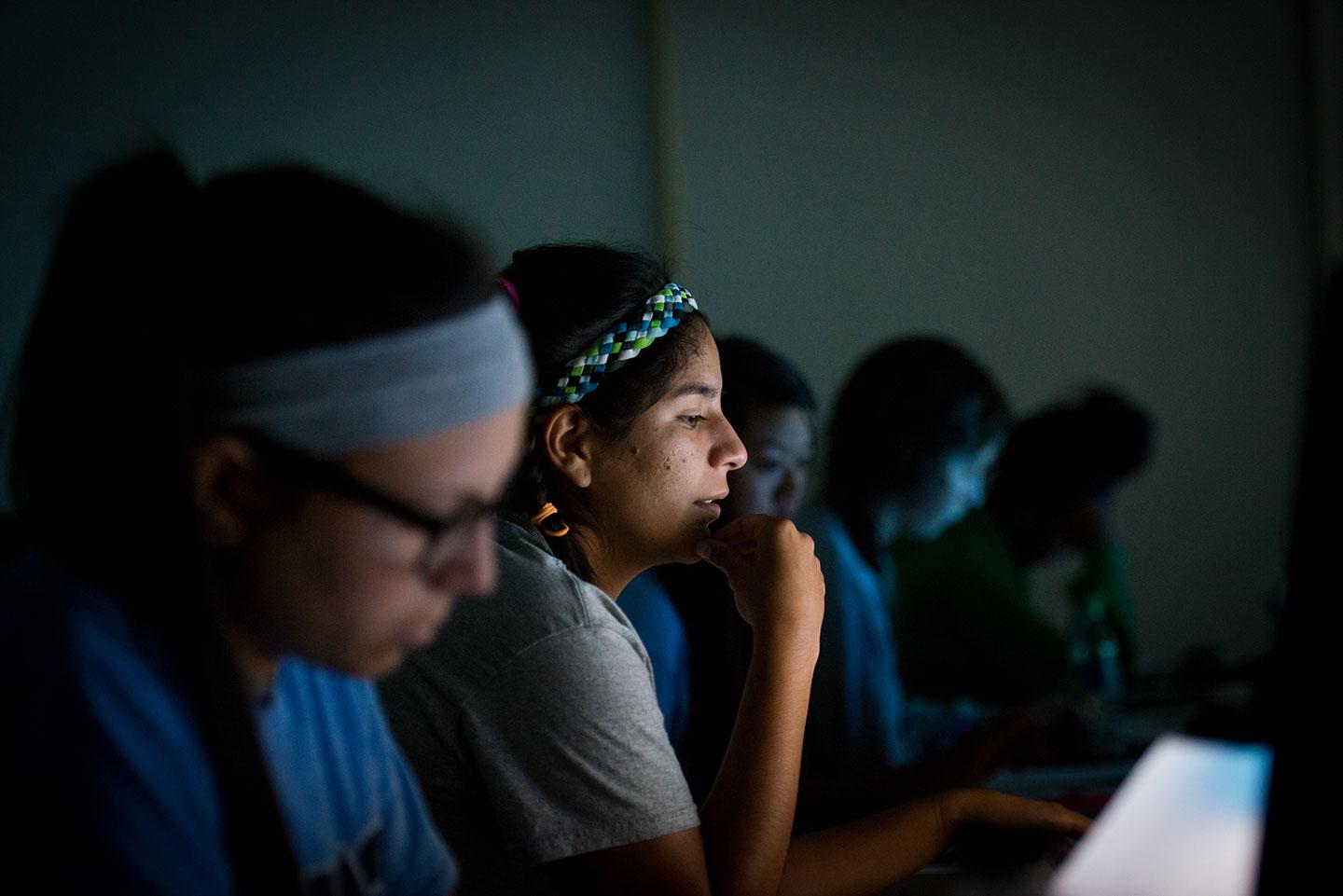 Students in class